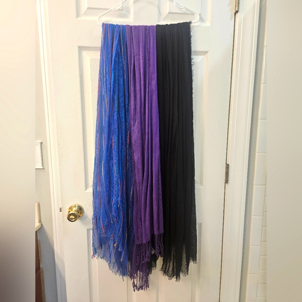 Colorful Fringe Scarves Set